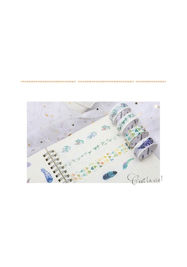 Springsun Washi Tape Set - 4 Rulo 30/15/5mm Dekoratif Maskeleme Bandı Ve Çıkartmalar - El Sanatları, Dıy, Scrapbooking, Günlük/ajanda, Hobi Hediyesi