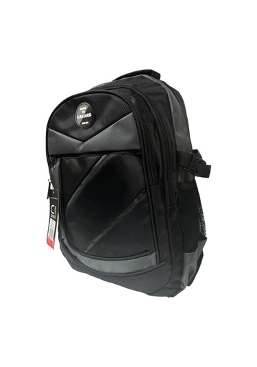 Büyük Su Geçirmeyen Kalın Kumaş Ortopedik Üç Bölmeli Okul Gezi Seyahat Kamp Sırt Çantası 32cmx47cm Gri