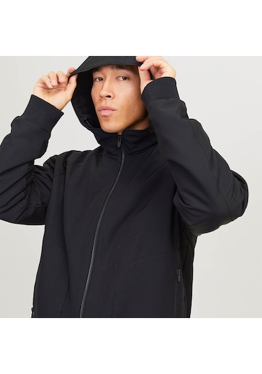 Jack&jones Perfect Bomber Erkek Siyah Kapüşonlu Ceket Siyah