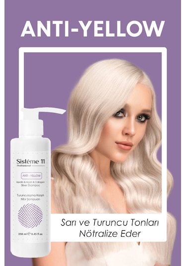 Sistéme 11 Turunculaşma Karşıtı Silver Mor Şampuan 250 Ml Boyalı