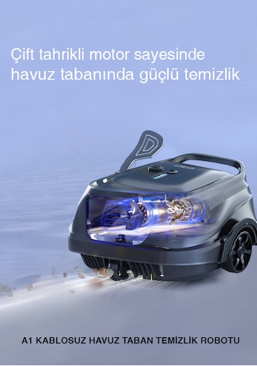 Wybot A1 Kablosuz Havuz Taban Temizlik Robotu 100m2