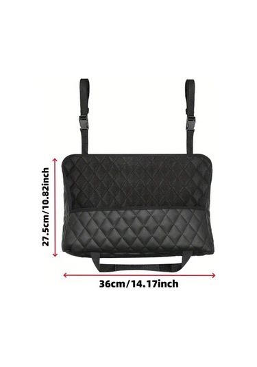 Chuangyinshop Black Car Back Seat Organizer Geniş Kapasiteli 3 Cep Çok Modelli Uyumlu 12 Ay Dayanıklı