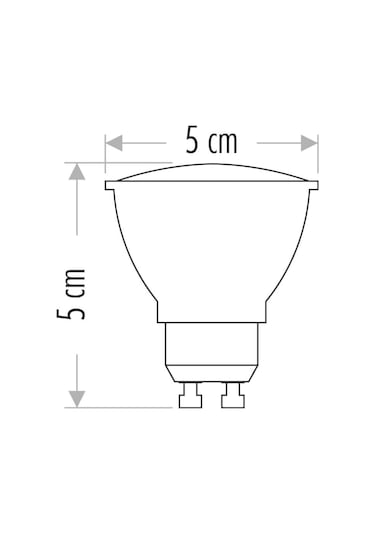 Cata 7 Watt Gu10 Duylu Led Çanak Ampul Ct-4215 R