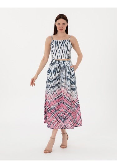 Pierre Cardin Kadın İndigo Etek Dokuma 50301212-vr028