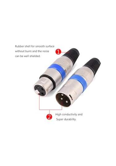 5 Çift Xlr Konnektör Yongtao