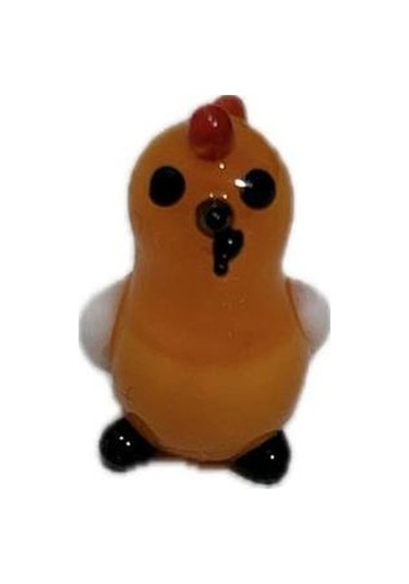 El Yapımı Mini Murano Cam Tavuk Biblo A171-10