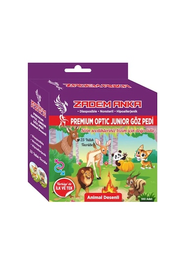 Zadem Anka Çocuk Göz Kapama Bandı Pedi 100'lü