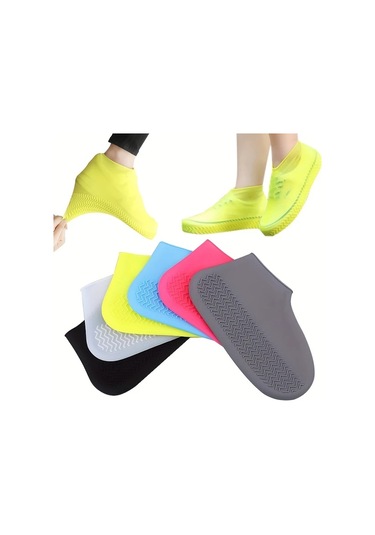 Willowhaven Yellow 3pcs Su Geçirmez Outdoor Bot Koruyucu - 34-45 Tek Beden Dayanıklı Kaydırmaz Altın