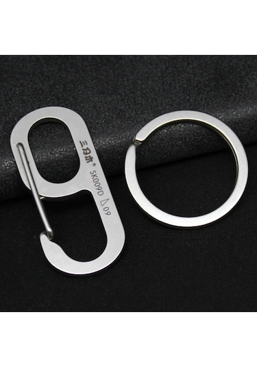 Pazly Yürüyüş Ve Pratik Karabina Kampçılık, İçin Geeroyoo Dayanıklı Çelik Balıkçılık Anahtarlık Aksesuar - Ez