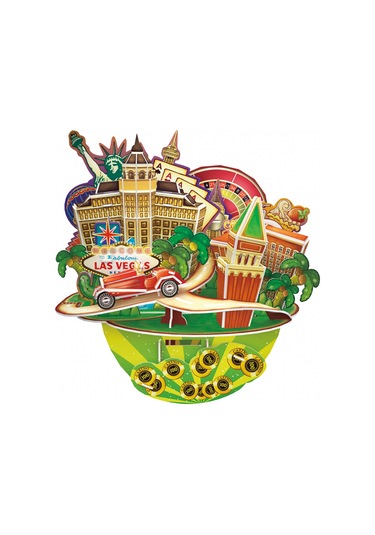 Cubic Fun 3D 64 Parça Puzzle Cityscape - Las Vegas