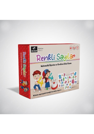 Renkli Sayılar Aile Kutu Oyunu - Matematik - Toplama - Çarpma