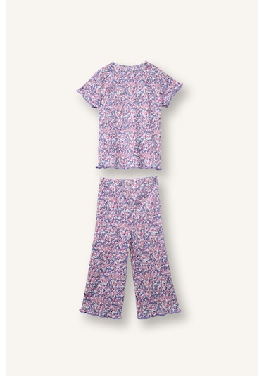 Defacto 2li Pijama Takımı Kız Bebek H5503a526smpr141 Mor-pr141