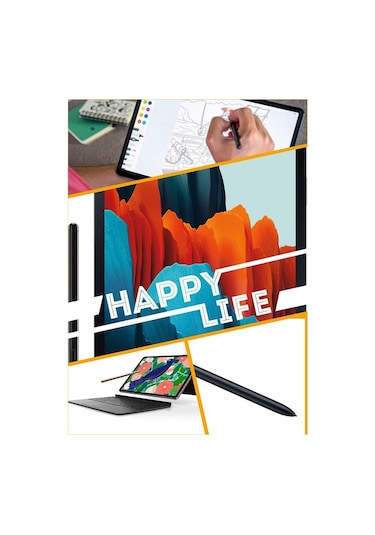 Samsung Galaxy Uyumlu Tab S7 Sm-t870 T876b/ Tab S7 T970 Sm-t976b / Tab S6 Lite İçin Yedek Dokunmatik Stylus S Pen Mistik Siyah