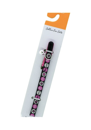 Luxury Paws Kedi Boyun Tasması Reflektif Pembe 10mm-32CM