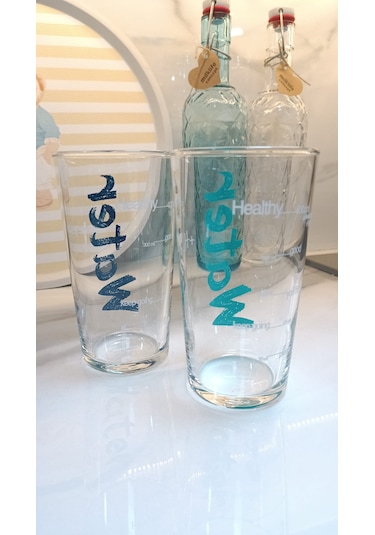 Mdklife Water Bardak 570 Ml 2'li Set -mavi&turkuaz-mavi&kırmızı