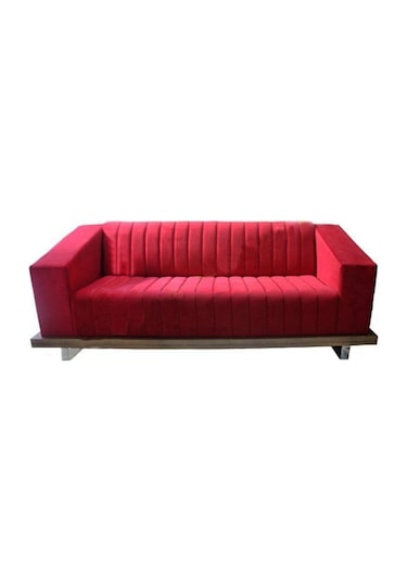 Koltukstilim C-47 Brd Üçlü Ofis Kanepesi Kırmızı