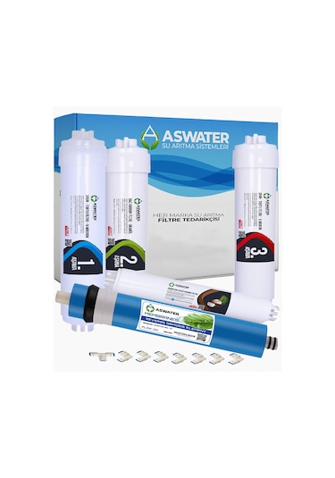 İhlas Aura Cebilon Plus-Silver-Platinum ve Tüm Kapalı Kasa ile Uyumlu 5'li Aşamalı Filtre Seti