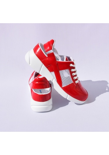 Kırmızı Renk Spor Sandalet Kırmızı