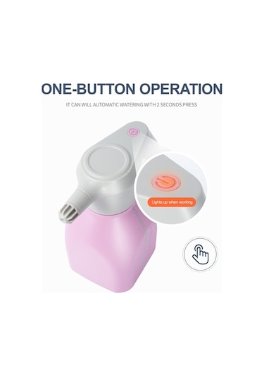 Bosphorusboutique02 Yeşil 1.5l Elektrikli Bahçe Spreyi - Şarj Edilebilir 2 Modlu Toz/su Sütunu El Sprayeri Yeşil