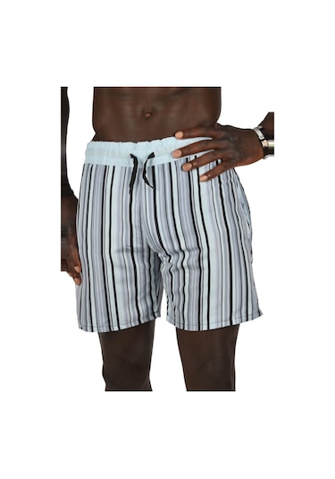 Deepsea Erkek Buz Mavisi File Astarlı Deniz Şortu 2403011