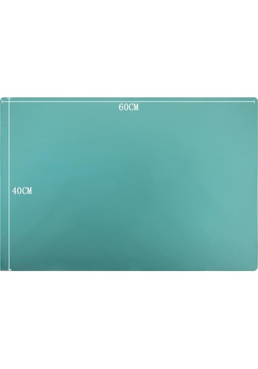 Koyu Yeşil 60x40 Cm Silikon Masa Mat Kaymaz Kesme Tahtası Mat Yalıtımlı Mat Öğrenci Yemek Mat Büyük Placemat Çekmece Mat Koyu Yeşil