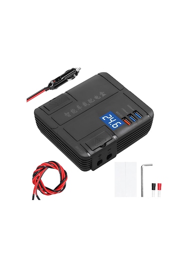 Xiyyadms Hızlı Şarjlı 3 Usb Portlu Araç Çakmaklığı Adaptörü - Qc3.0, Voltaj Göstergeli, Çoklu Koruma