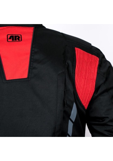 4riders Gama Ce Sertifikalı Korumalı Motosiklet Montu Kırmızı