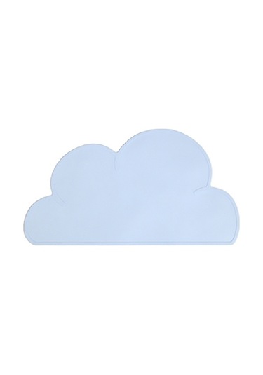 Sones Çocuk Bulutu Silikon Yer Matı Su Geçirmez Çevre Koruma Öğrenci Masa Matı, Renk: Açık Mavi