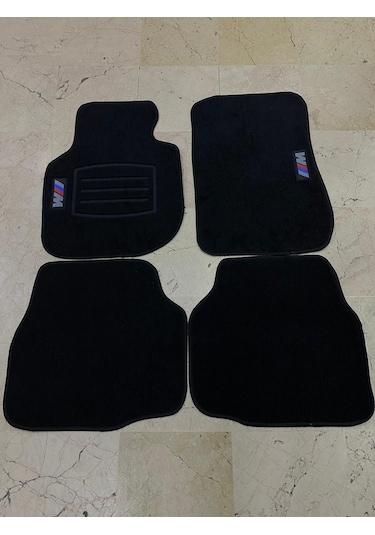 Bmw E30 E36 E46 E90 E92 F30 G20 M Logolu Siyah Halı Paspas Takımı