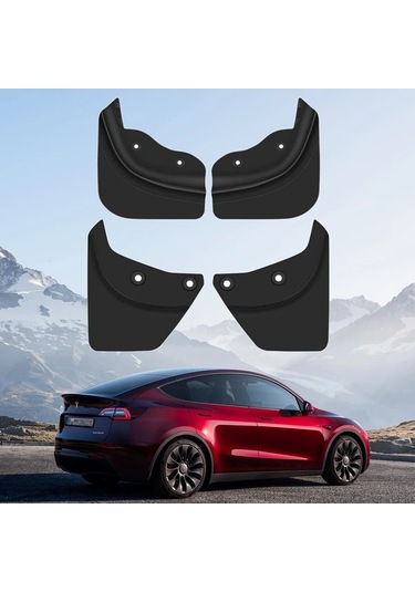 Cordial 2020 2025 Model Y İçin 4 Adet Esnek Çamur Flapları Tesla Model 3 Highland Tüm Hava Plastik Fender Koruyucu Aksesuarları