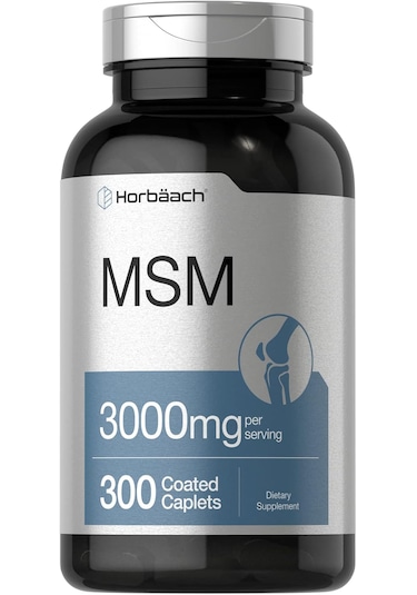 Horbäach Msm Methylsulfonylmethane With Calcium 3000mg 300 Coated Caplets Aromasız