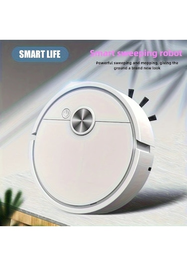 Xuweiwei Beyaz Xfy015 Kompakt Mini Robot Supurge Pil Olmadan Guclu Emis Ev Otel Ofis Temizligi