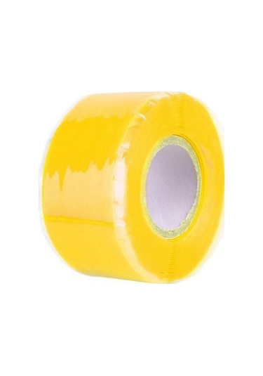 Sarı Süper Güçlü Su Geçirmez Bant Sızıntıları Durdurur Mühür Onarım Bandı Performansı Kendiliğinden Akan Silikon Bant Yapışkan Yalıtım Koli Bantları
