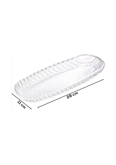 Porsima 1258 Santa 28 Cm Cam Sunum Tabağı Servis Tabağı