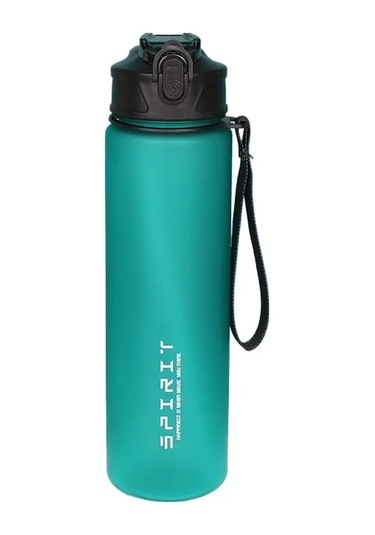 750ml Pipetli Su Şişesi Zaman İşaretleyici Büyük Kapasiteli Motivasyon Plastik Green 750ml Green