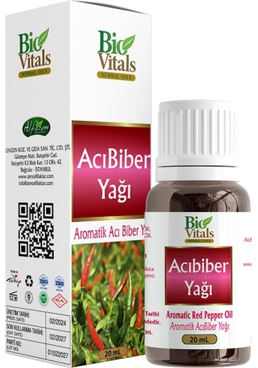Bio Vitals Acı Biber Yağı 20 Ml