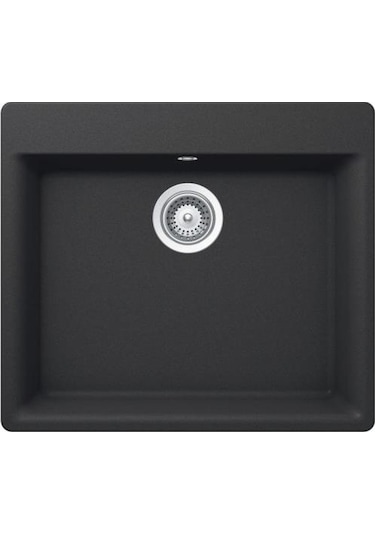 Ukinox Valente N-100 Granit S-305g Sifonlu Evye Siyah