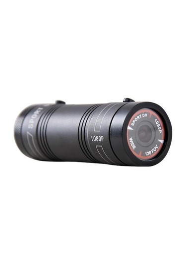 Prestigegoods Full Hd Kask Kamerası, Spor Bisiklet, Tf Kart Destek, 120 Geniş Açılı Lens Siyah