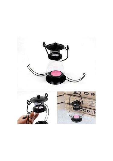 Suntek Vintage Kamp Çadırı Fener Taşınabilir Balık Tutma Siyah