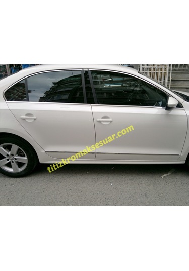 Volkswagen Jetta 2011-2016 Krom Yan Kapı Çıtası Aksesuarı 4 Parça