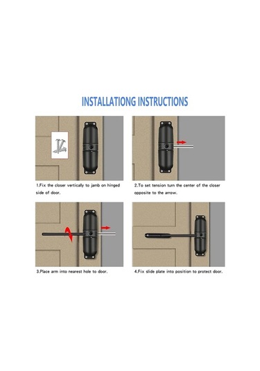 Ulzyvf Yaylı Otomatik Kapı Kapı Kapatıcıları Kapatıcı Emniyet Uo