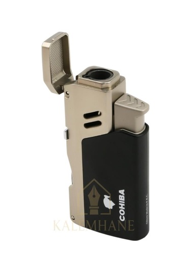 Cohiba İsme Özel Gazlı Çakmak Yüksek Kalite Siyah