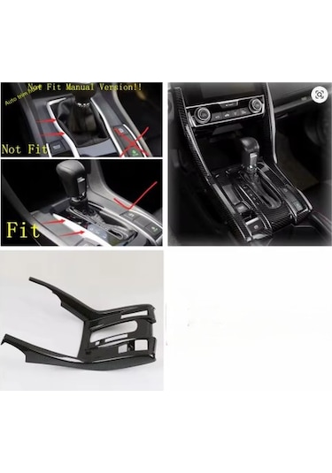 Honda Civic Fc5 Fk7 2016 - 2021 İçin Karbon Fiber Vites Çerçevesi