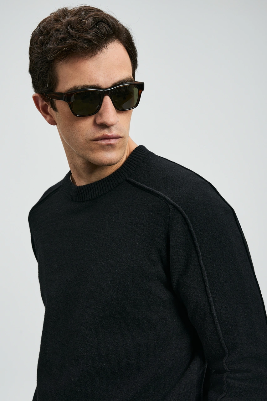 Lufian Les Erkek Kazak Siyah Siyah 112090160100100 Siyah