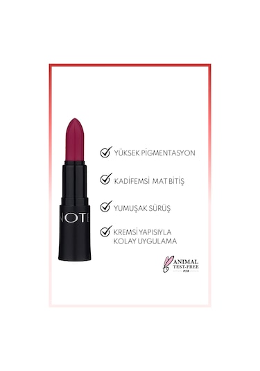 Note Cosmetique Mattemoist Lipstick Mat Bitişli Ruj 305 Show - Pembe
