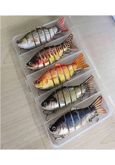 Suni Balık Yemi 10 Cm 19 Gr Gerçekçi Kıvrak Rapala-5 Adet Kutulu