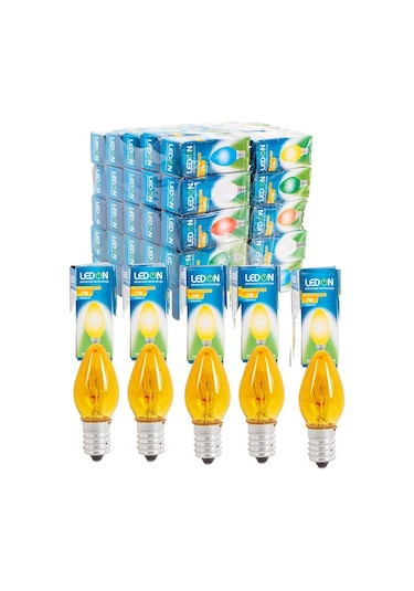 2 Adet 7w Parfüm Ampul E-14 Duylu Sarı Renk