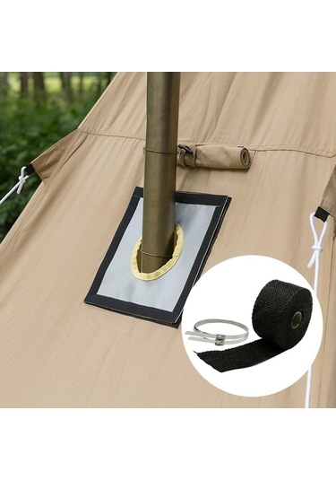 Ganzhoushop Yanmaz Tüp Suntek Sobaları Sarma Sarma Sarma Manifoldları M Isı Için Egzoz Bandı Baca Araba 5 Za Siyah