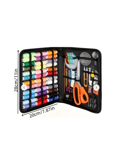 Cordial Küçük Boy Dikiş Seti: 205 Parça İplik, Makas, Ölçü Bandı, Ev & Seyahat Tamiri