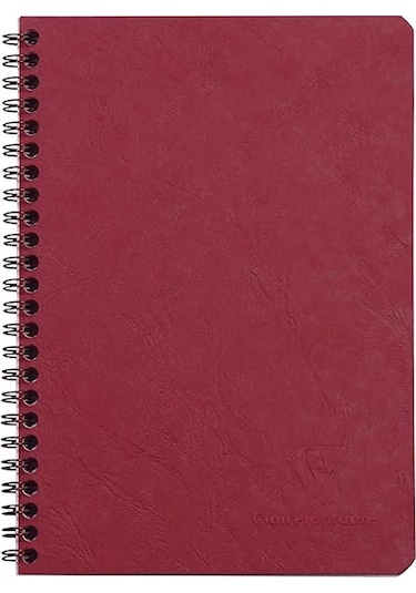 Clairefontaine Age Bag Wirebound A5 Çizgili Defter Bordo 785362c